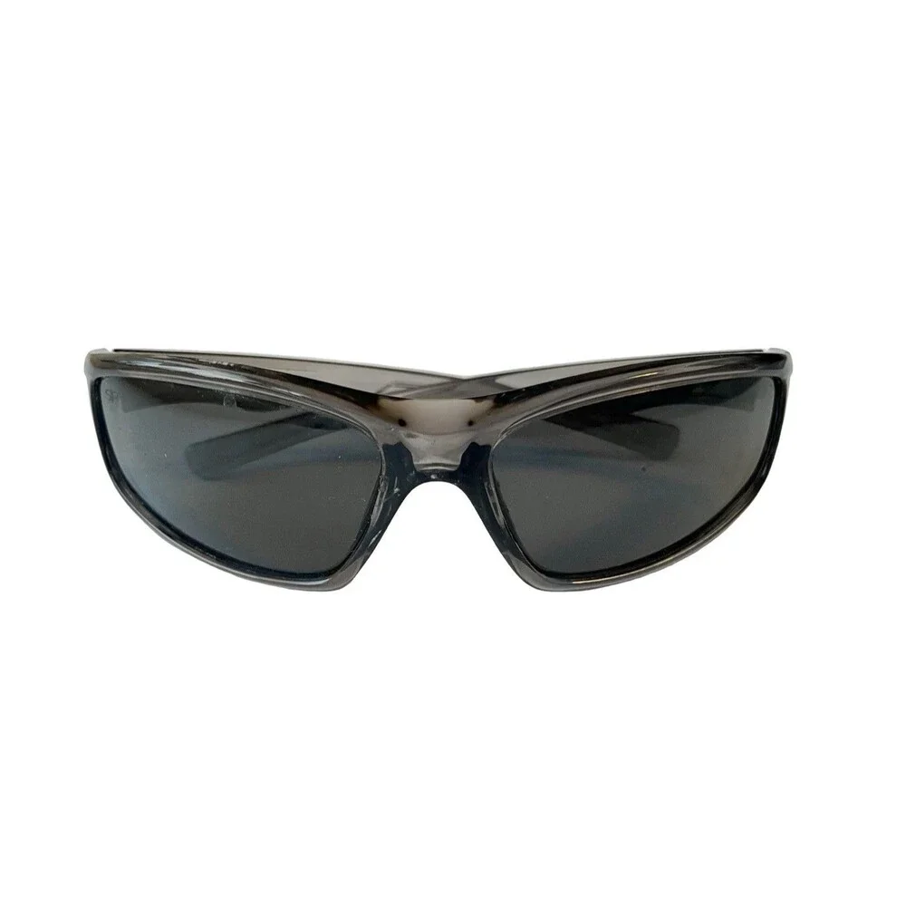 Shady Rays Wraparound Sunglasses Smoke Gray Black Sport Fishing Running Cycling
